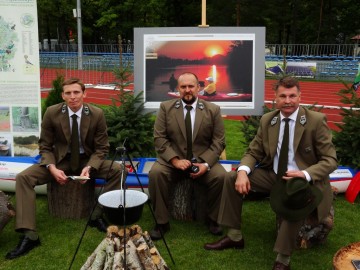 spec.  Kamil Czernik, spec. Maciej Sobański i dyr. Piotr Wypych - Dożynki Prezydenckie 2012 r.