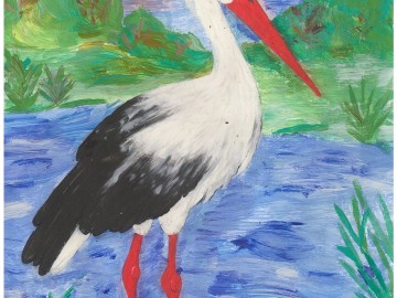 Konkurs plastyczny Bocian w krajobrazie naszych parków 2025, <p>Iga Kuśmierek</p>